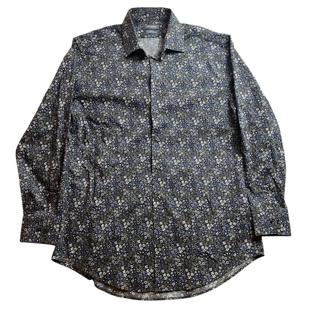 Madison Shirt Mens Large Floral AOP Button Down Preppy Academia Career Office